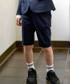 BeBe / べべ スラックス・ドレスパンツ | モクロディ裾ダブルハーフパンツ(110~130cm)