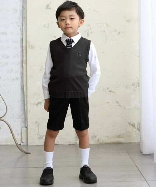 BeBe / べべ スラックス・ドレスパンツ | モクロディ裾ダブルハーフパンツ(110~130cm) | 詳細4