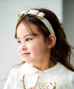 BeBe / べべ カチューシャ・カチューム・その他 | バイカラースカラップリボンカチューシャ