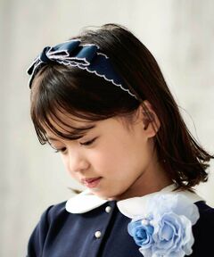 BeBe / べべ カチューシャ・カチューム・その他 | バイカラースカラップリボンカチューシャ