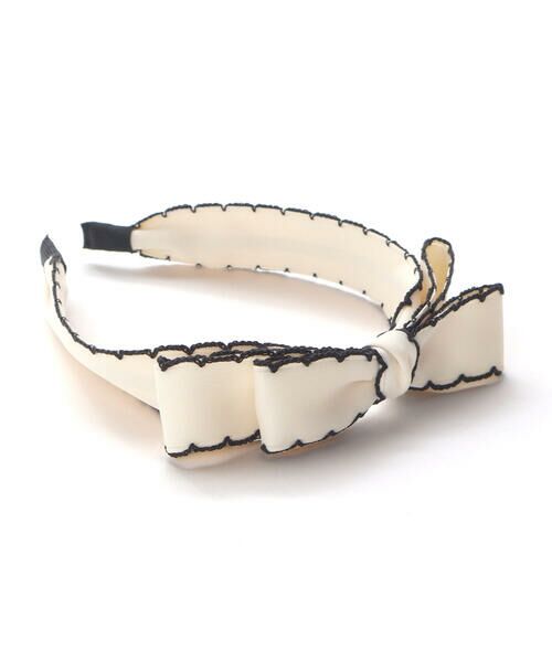 BeBe / べべ カチューシャ・カチューム・その他 | バイカラースカラップリボンカチューシャ | 詳細2