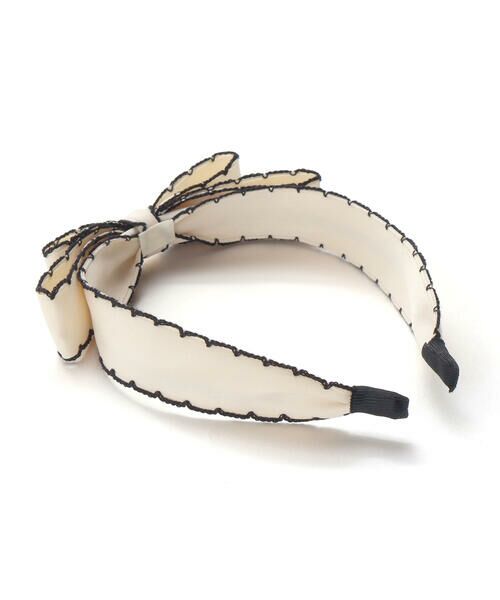 BeBe / べべ カチューシャ・カチューム・その他 | バイカラースカラップリボンカチューシャ | 詳細3