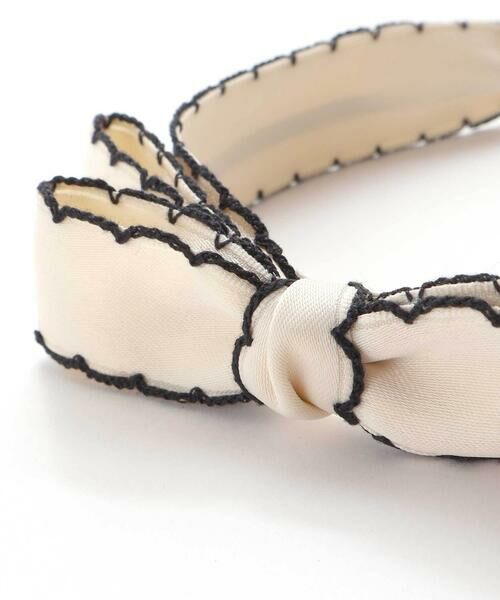 BeBe / べべ カチューシャ・カチューム・その他 | バイカラースカラップリボンカチューシャ | 詳細5