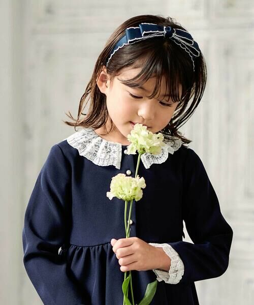 BeBe / べべ カチューシャ・カチューム・その他 | バイカラースカラップリボンカチューシャ | 詳細8