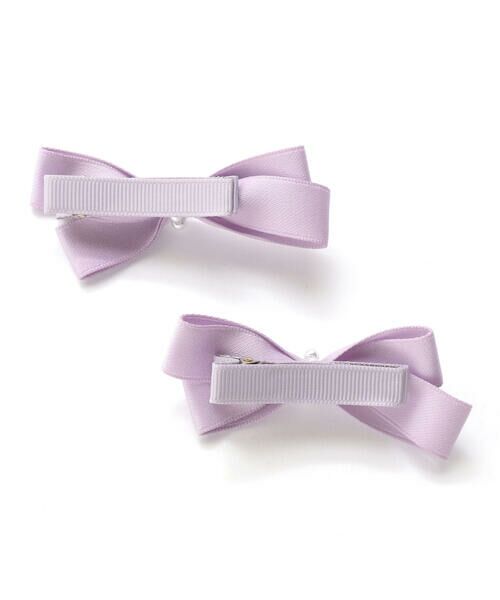 BeBe / べべ ヘアピン | パールポイントリボンヘアクリップ | 詳細10