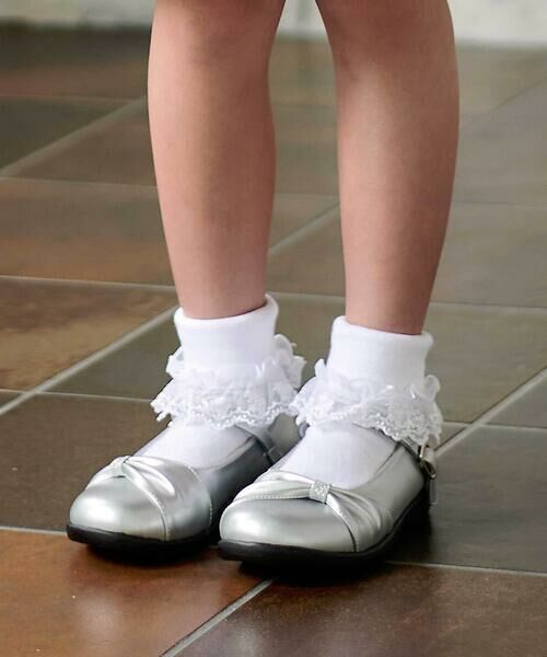 BeBe / べべ ソックス | レース付き折り返しショートソックス(11~24cm) | 詳細1