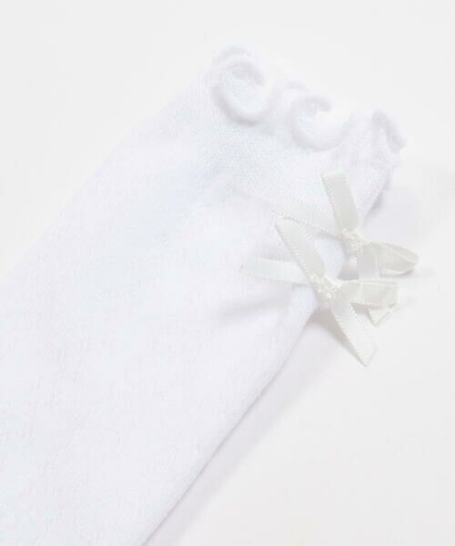 BeBe / べべ ソックス | バックリボン透かし編みハイソックス(15~24cm) | 詳細2