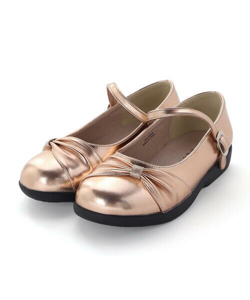 BeBe / べべ フラットシューズ | ギャザーリボンストラップシューズ(17~21cm) | 詳細2