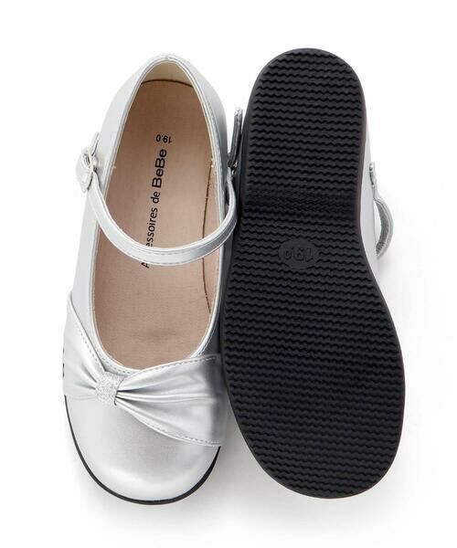 BeBe / べべ フラットシューズ | ギャザーリボンストラップシューズ(17~21cm) | 詳細12