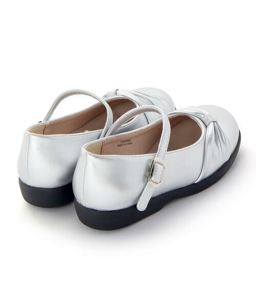 BeBe / べべ フラットシューズ | ギャザーリボンストラップシューズ(17~21cm) | 詳細6