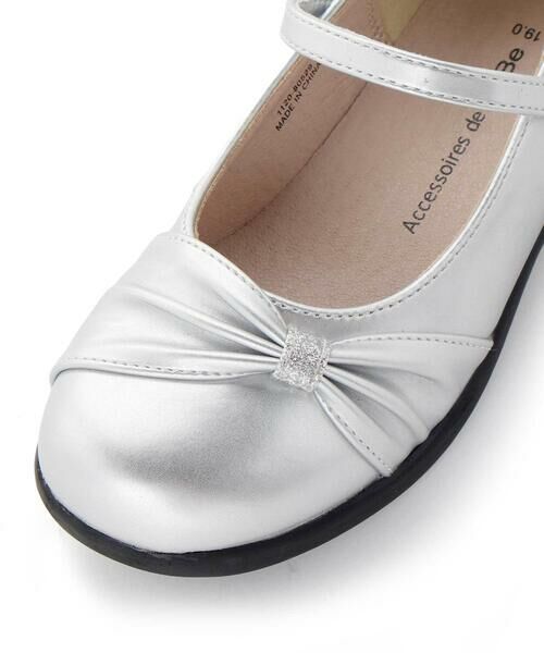 BeBe / べべ フラットシューズ | ギャザーリボンストラップシューズ(17~21cm) | 詳細8