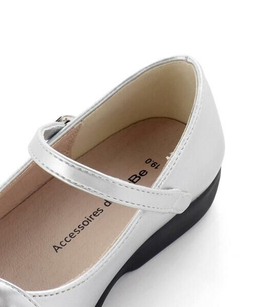 BeBe / べべ フラットシューズ | ギャザーリボンストラップシューズ(17~21cm) | 詳細9