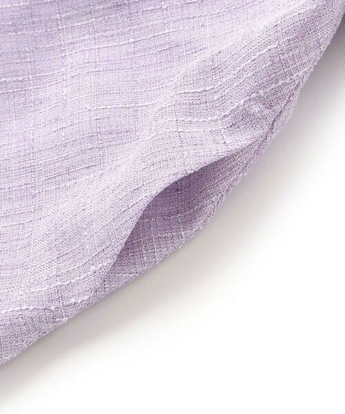 BeBe / べべ ミニ丈・ひざ丈ワンピース | 【お揃い】ツイード調Vネックフリンジジャンパースカート(90~140cm) | 詳細9