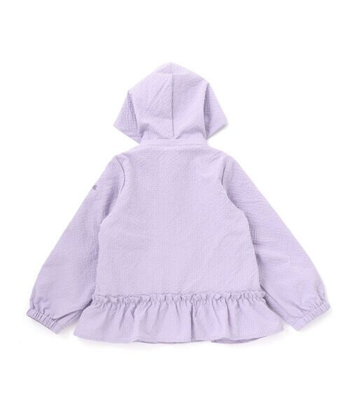 BeBe / べべ ブルゾン | 【撥水加工】サッカーチェックフード付きペプラムブルゾン(90~150cm) | 詳細20