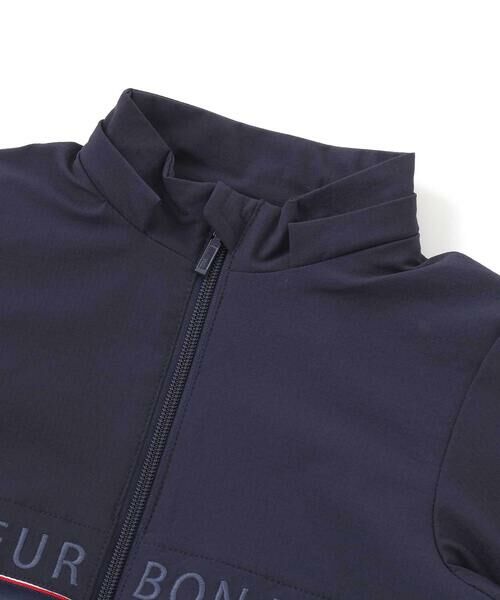 BeBe / べべ ブルゾン | 【撥水加工】リップストップフード付きバイカラーロゴブルゾン(90~150cm) | 詳細10