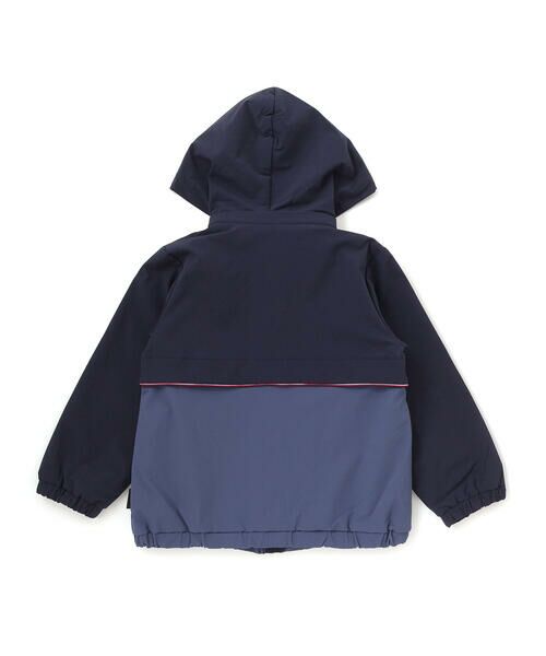 BeBe / べべ ブルゾン | 【撥水加工】リップストップフード付きバイカラーロゴブルゾン(90~150cm) | 詳細7