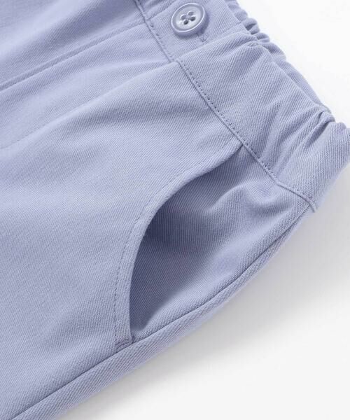 BeBe / べべ チノ・ワークパンツ | ストレッチツイルリボン刺しゅうフレアロングパンツ(90~160cm) | 詳細7