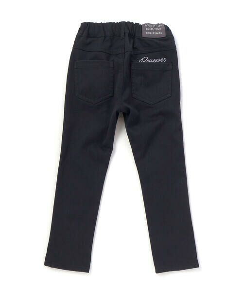 BeBe / べべ チノ・ワークパンツ | ストレッチツイルロゴ刺しゅうストレートロングパンツ(90~160cm) | 詳細2