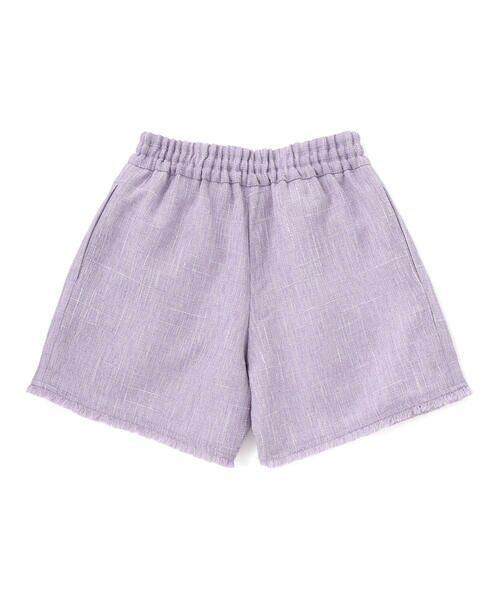 BeBe / べべ ショート・ハーフ・半端丈パンツ | 【お揃い】ツイード調フリンジショートパンツ(90~150cm) | 詳細6