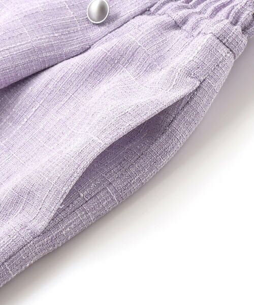 BeBe / べべ ショート・ハーフ・半端丈パンツ | 【お揃い】ツイード調フリンジショートパンツ(90~150cm) | 詳細8