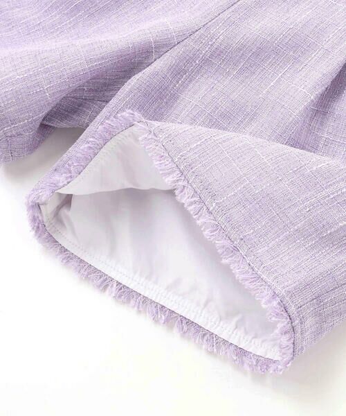 BeBe / べべ ショート・ハーフ・半端丈パンツ | 【お揃い】ツイード調フリンジショートパンツ(90~150cm) | 詳細9