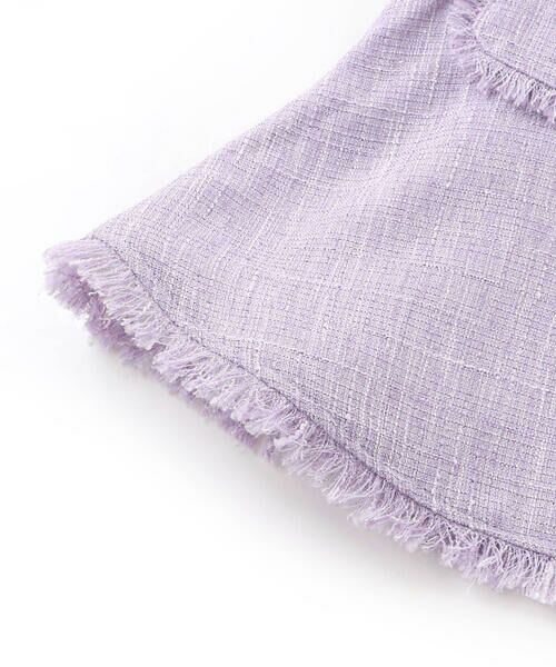 BeBe / べべ ベスト | 【お揃い】ツイード調フリンジボタンジレ(110~150cm) | 詳細11