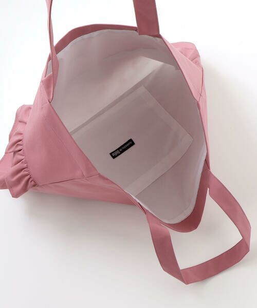 BeBe / べべ トートバッグ | 花柄切り替えフリルレッスンバッグ | 詳細6