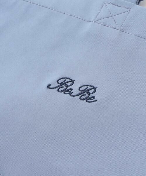 BeBe / べべ トートバッグ | 花柄切り替えフリルシューズバッグ | 詳細5