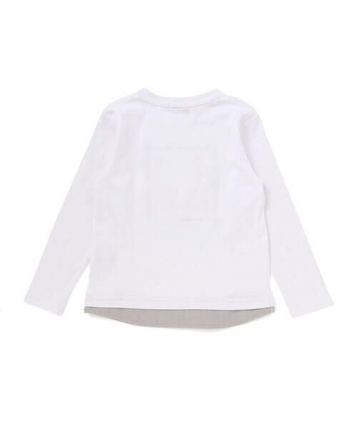BeBe / べべ Tシャツ | エッフェル塔プリントレイヤード風スムース長袖Tシャツ(90~150cm) | 詳細5