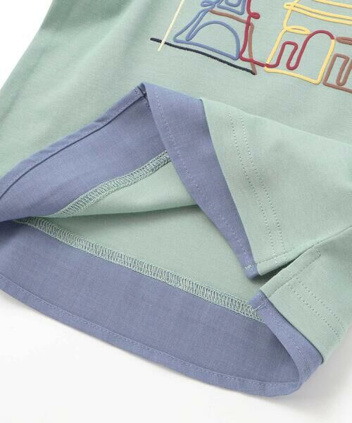 BeBe / べべ Tシャツ | エッフェル塔プリントレイヤード風スムース長袖Tシャツ(90~150cm) | 詳細13