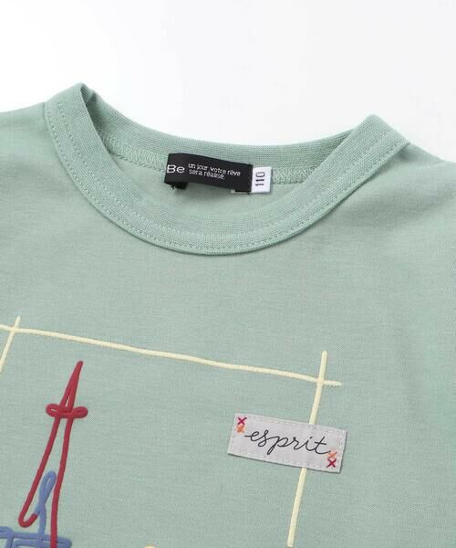 BeBe / べべ Tシャツ | エッフェル塔プリントレイヤード風スムース長袖Tシャツ(90~150cm) | 詳細8