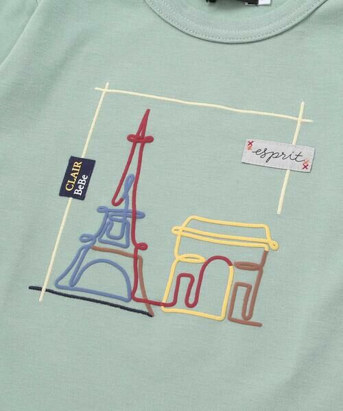 BeBe / べべ Tシャツ | エッフェル塔プリントレイヤード風スムース長袖Tシャツ(90~150cm) | 詳細9
