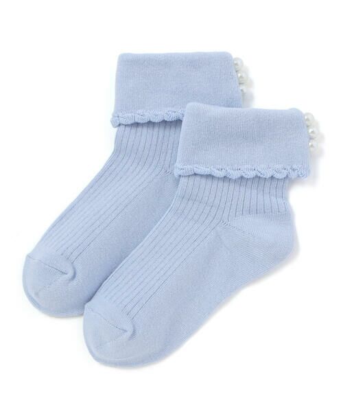 BeBe / べべ ソックス | パールモチーフ折り返しソックス(11~24cm) | 詳細2