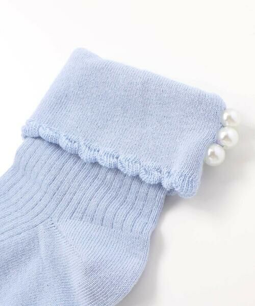 BeBe / べべ ソックス | パールモチーフ折り返しソックス(11~24cm) | 詳細3