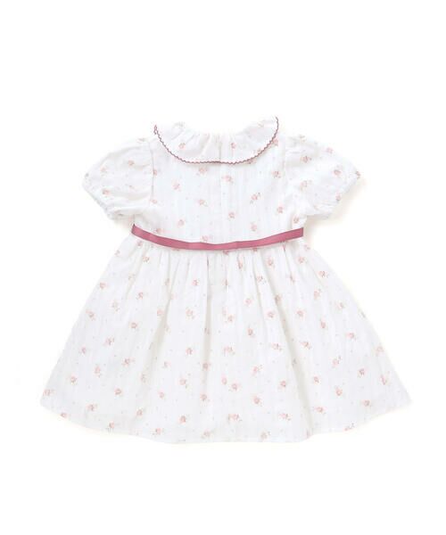 BeBe / べべ ミニ丈・ひざ丈ワンピース | 【お揃い】花柄フリルカラーパフスリーブワンピース(80~100cm) | 詳細5