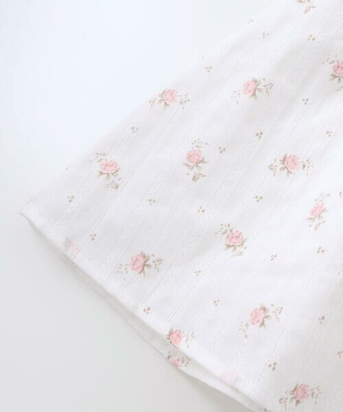 BeBe / べべ ミニ丈・ひざ丈ワンピース | 【お揃い】花柄フリルカラーパフスリーブワンピース(80~100cm) | 詳細6