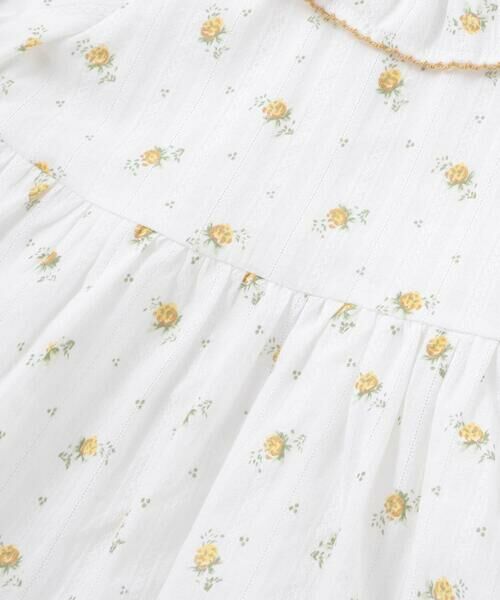 BeBe / べべ ミニ丈・ひざ丈ワンピース | 【お揃い】花柄フリルカラーパフスリーブワンピース(80~100cm) | 詳細12