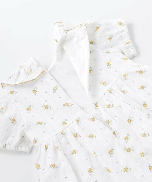 BeBe / べべ ミニ丈・ひざ丈ワンピース | 【お揃い】花柄フリルカラーパフスリーブワンピース(80~100cm) | 詳細14