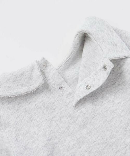 BeBe / べべ ミニ・ひざ丈スカート | 針抜き丸襟長袖ブラウス+サスペンダースカートセット(80~100cm) | 詳細7