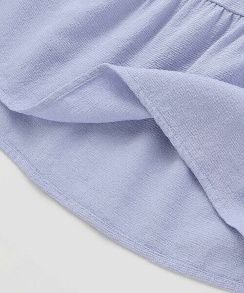 BeBe / べべ ミニ・ひざ丈スカート | 針抜き丸襟長袖ブラウス+サスペンダースカートセット(80~100cm) | 詳細15