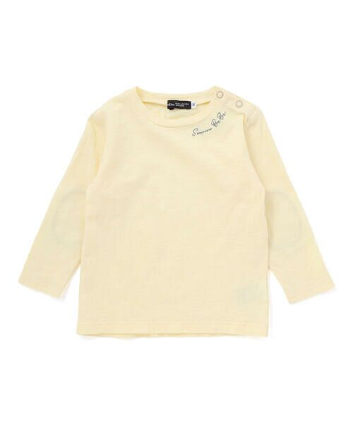 BeBe / べべ サロペット・オールインワン | スラブ天竺肘パッチ長袖Tシャツ+オーバーオールセット(80~90cm) | 詳細17