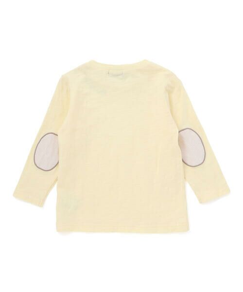 BeBe / べべ サロペット・オールインワン | スラブ天竺肘パッチ長袖Tシャツ+オーバーオールセット(80~90cm) | 詳細18