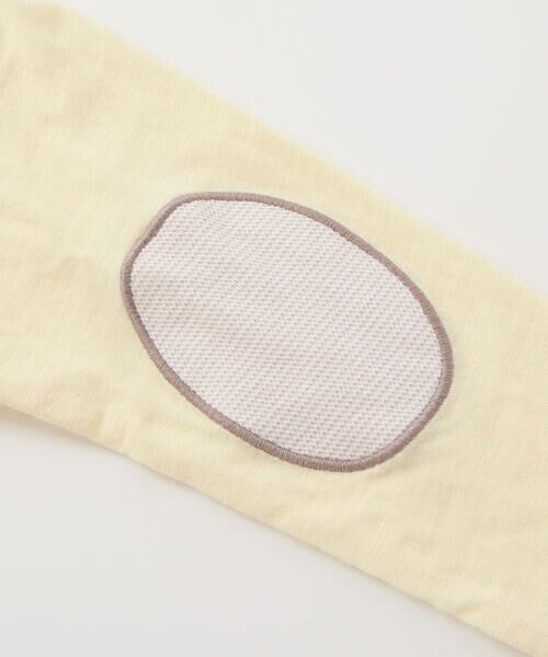 BeBe / べべ サロペット・オールインワン | スラブ天竺肘パッチ長袖Tシャツ+オーバーオールセット(80~90cm) | 詳細21