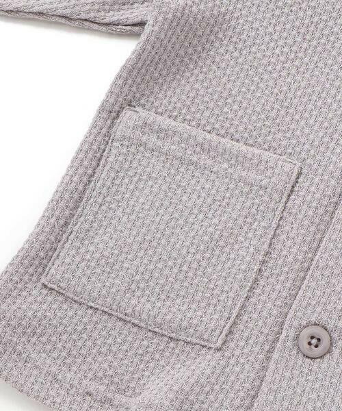 BeBe / べべ カーディガン・ボレロ | メランジワッフルポンポンフード付き長袖カーディガン(80~100cm) | 詳細11