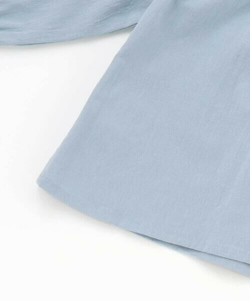 BeBe / べべ シャツ・ブラウス | スクエアフリルお花刺しゅう長袖フレアブラウス(80~100cm) | 詳細5