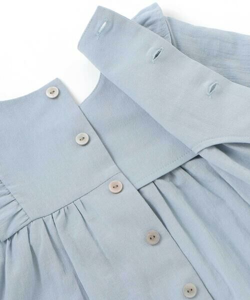 BeBe / べべ シャツ・ブラウス | スクエアフリルお花刺しゅう長袖フレアブラウス(80~100cm) | 詳細7