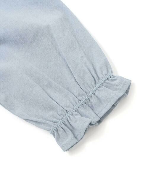 BeBe / べべ シャツ・ブラウス | スクエアフリルお花刺しゅう長袖フレアブラウス(80~100cm) | 詳細4