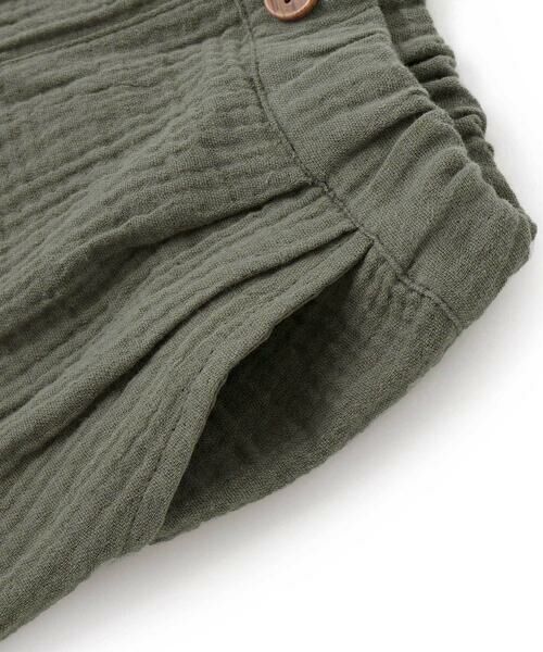 BeBe / べべ チノ・ワークパンツ | コットンガーゼ裾ボーダーロングパンツ(80~100cm) | 詳細9