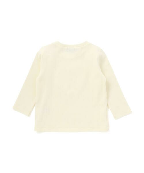 BeBe / べべ Tシャツ | ハートレースモチーフ針抜き長袖Tシャツ(80~100cm) | 詳細10