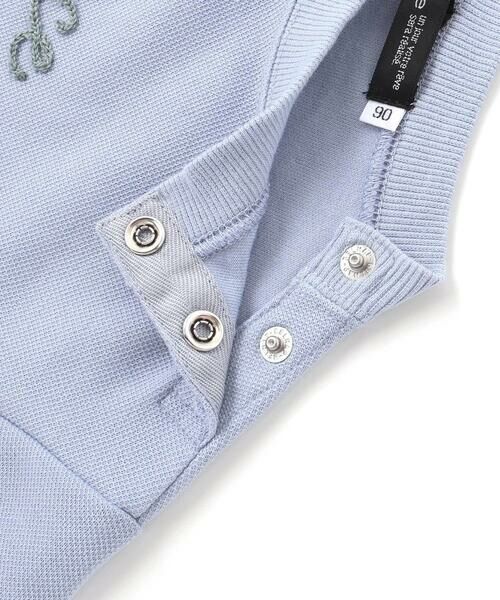 BeBe / べべ Tシャツ | カノコチェーンステッチロゴ長袖Tシャツ(80~100cm) | 詳細4